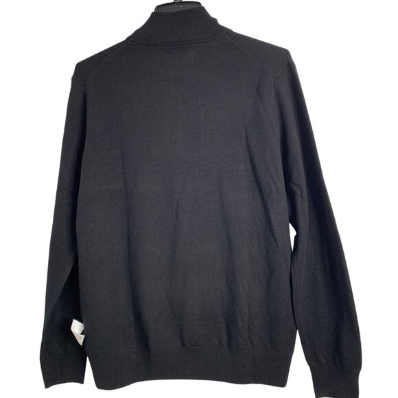 NWT Christian Lacroix Mens Fine Merino Wool 1/4 Zip Pullover Sweater M RD10175 - Picture 3 of 6